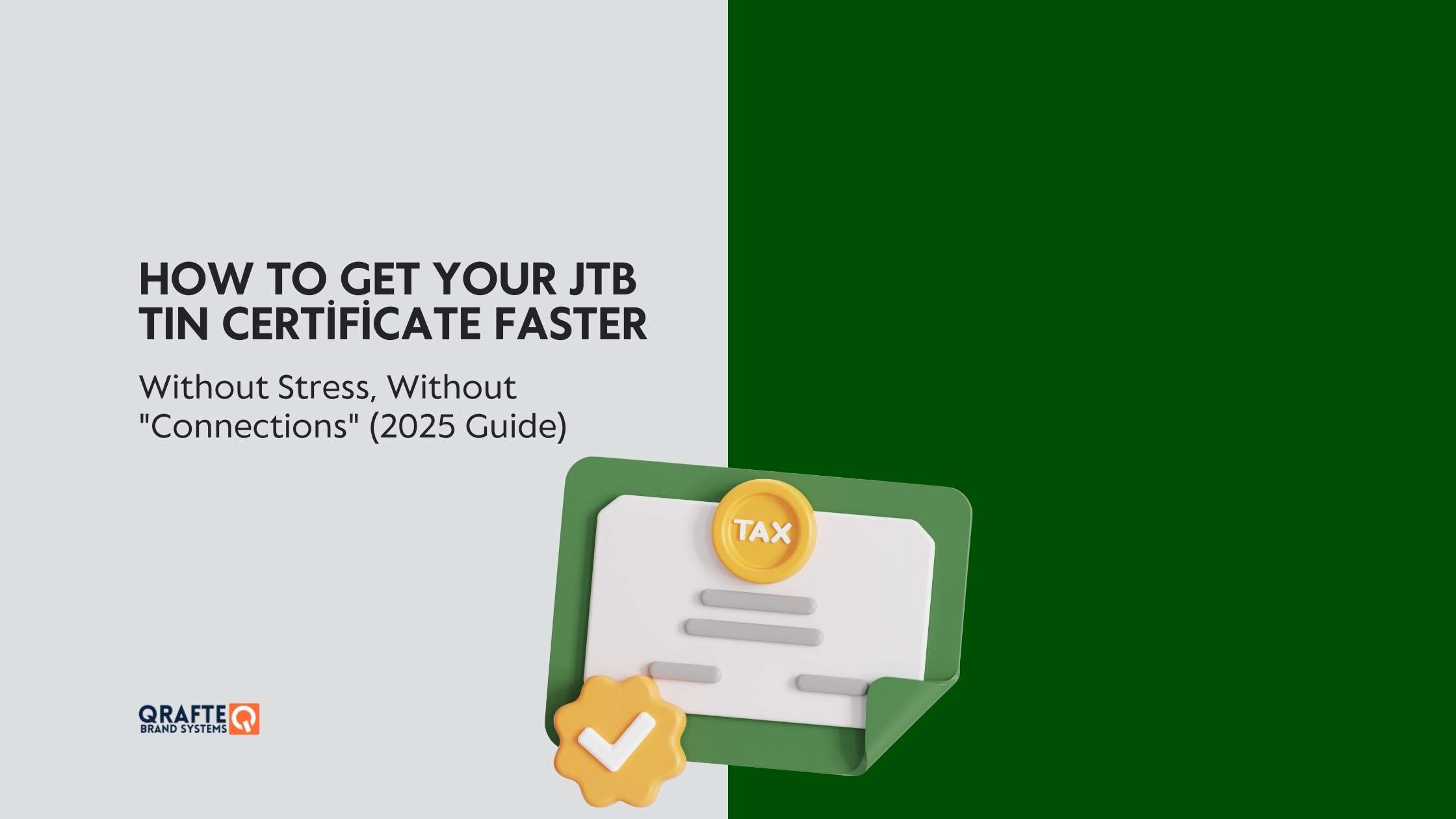 How to Get Your JTB TIN Certificate Faster, Without Stress, Without “Connections” (2025 Guide)