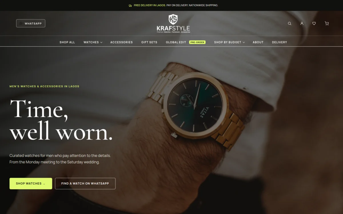 krafstyle.com website by Qrafteq