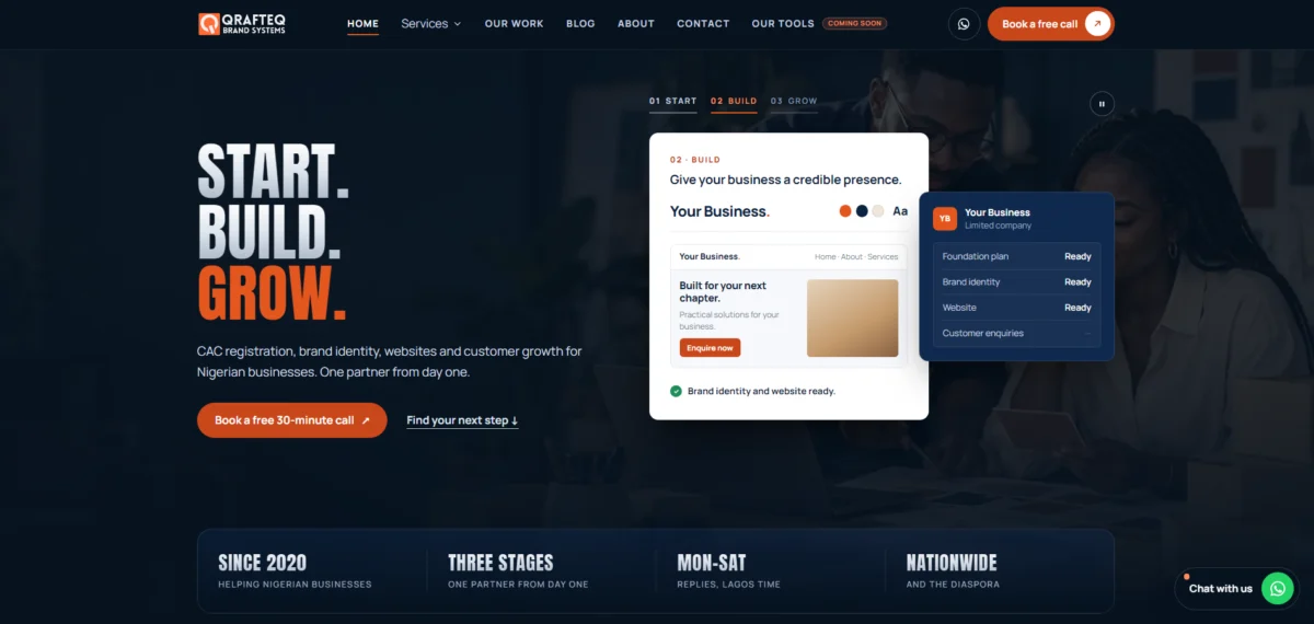 qrafteq.com website by Qrafteq